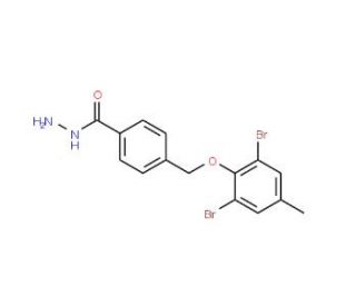 4-(2,6-Dibromo-4-methyl-phenoxymethyl)-benzoic acid hydrazide - chemical structure image