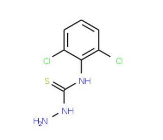 4-(2,6-Dichlorophenyl)-3-thiosemicarbazide (CAS 13207-55-1) - chemical structure image