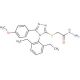 [4-(2,6-Diethyl-phenyl)-5-(4-methoxy-phenyl)-4H-[1,2,4]triazol-3-ylsulfanyl]-acetic acid hydrazide - chemical structure image