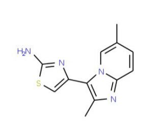 4-(2,6-Dimethyl-imidazo[1,2-a]pyridin-3-yl)-thiazol-2-ylamine - chemical structure image