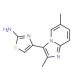 4-(2,6-Dimethyl-imidazo[1,2-a]pyridin-3-yl)-thiazol-2-ylamine - chemical structure image
