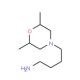 4-(2,6-Dimethyl-morpholin-4-yl)-butylamine - chemical structure image