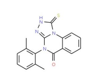4-(2,6-Dimethyl-phenyl)-1-mercapto-4H-[1,2,4]triazolo[4,3-a]quinazolin-5-one - chemical structure image