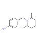4-(2,6-Dimethyl-piperidin-1-ylmethyl)-phenylamine (CAS 328289-91-4) - chemical structure image