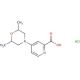 4-(2,6-dimethylmorpholin-4-yl)pyridine-2-carboxylic acid hydrochloride - chemical structure image