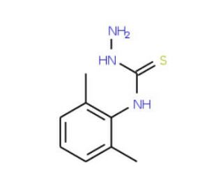 4-(2,6-Dimethylphenyl)-3-thiosemicarbazide (CAS 71058-35-0) - chemical structure image