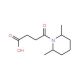 4-(2,6-Dimethylpiperidin-1-yl)-4-oxo-butyric acid 的分子结构 4-(2,6-Dimethylpiperidin-1-yl)-4-oxo-butyric acid - chemical structure image