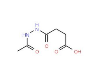 4-(2-Acetylhydrazino)-4-oxobutanoic acid - chemical structure image