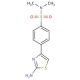 4-(2-amino-1,3-thiazol-4-yl)-N,N-dimethylbenzenesulfonamide (CAS 610275-82-6) - chemical structure image