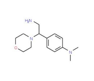 [4-(2-Amino-1-morpholin-4-yl-ethyl)-phenyl]-dimethyl-amine (CAS 919021-26-4) - chemical structure image