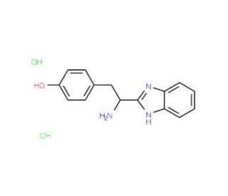 4-[2-amino-2-(1H-1,3-benzodiazol-2-yl)ethyl]phenol dihydrochloride - chemical structure image