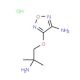 4-(2-Amino-2-methyl-propoxy)-furazan-3-ylamine hydrochloride - chemical structure image