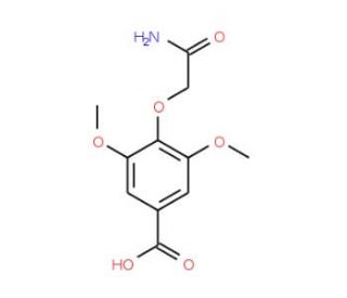 4-(2-amino-2-oxoethoxy)-3,5-dimethoxybenzoic acid - chemical structure image