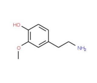 4-(2-Amino-ethyl)-2-methoxy-phenol (CAS 554-52-9) - chemical structure image