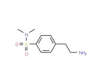 4-(2-Amino-ethyl)-N,N-dimethyl-benzenesulfonamide - chemical structure image