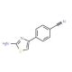 4-(2-Amino-thiazol-4-yl)-benzonitrile (CAS 436151-85-8) - chemical structure image