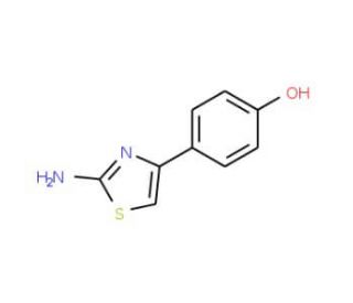 4-(2-Amino-thiazol-4-yl)-phenol (CAS 57634-55-6) - chemical structure image