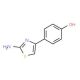 4-(2-Amino-thiazol-4-yl)-phenol (CAS 57634-55-6) - chemical structure image