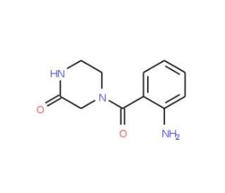 4-(2-Aminobenzoyl)-2-piperazinone (CAS 671794-74-4) - chemical structure image
