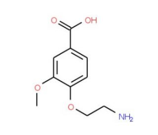 4-(2-aminoethoxy)-3-methoxybenzoic acid - chemical structure image