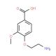 4-(2-aminoethoxy)-3-methoxybenzoic acid - chemical structure image