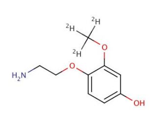 4-(2-Aminoethoxy)-3-methoxyphenol-d3 - chemical structure image