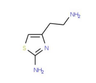 4-(2-Aminoethyl)-1,3-thiazol-2-amine (CAS 124458-10-2) - chemical structure image