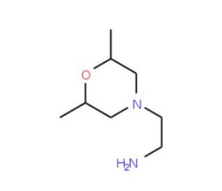 4-(2-Aminoethyl)-cis-2,6-dimethylmorpholine (CAS 244789-18-2) - chemical structure image