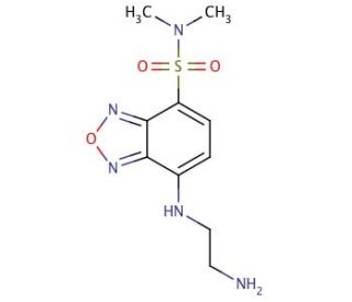 4-(2-Aminoethylamino)-7-(N,N-dimethylsulfamoyl)benzofurazan (CAS 189373-41-9) - chemical structure image