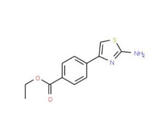 4-(2-Aminothiazol-4-yl)benzoic acid ethyl ester - chemical structure image