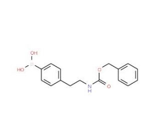 4-(2-(Benzyloxycarbonylamino)ethyl)phenylboronic acid (CAS 957034-40-1) - chemical structure image