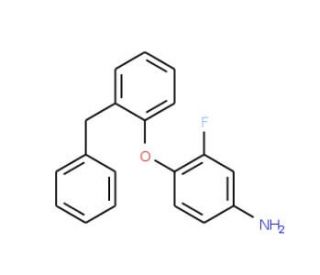 4-(2-Benzylphenoxy)-3-fluoroaniline - chemical structure image