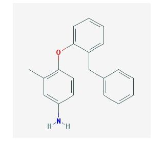 4-(2-Benzylphenoxy)-3-methylaniline - chemical structure image