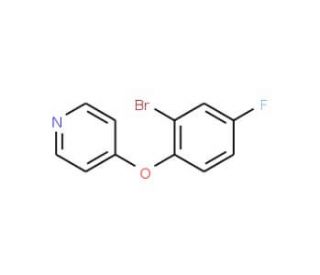 4-(2-bromo-4-fluorophenoxy)pyridine - chemical structure image