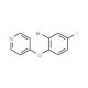 4-(2-bromo-4-fluorophenoxy)pyridine - chemical structure image