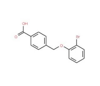 4-(2-Bromo-phenoxymethyl)-benzoic acid (CAS 364610-26-4) - chemical structure image