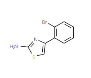 4-(2-Bromo-phenyl)-thiazol-2-ylamine (CAS 103965-99-7) - chemical structure image