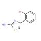 4-(2-Bromo-phenyl)-thiazol-2-ylamine (CAS 103965-99-7) - chemical structure image