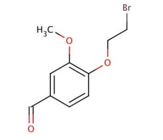 4-(2-Bromoethoxy)-3-methoxybenzaldehyde (CAS 99070-23-2) - chemical structure image