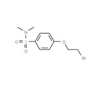 4-(2-bromoethoxy)-N,N-dimethylbenzenesulfonamide - chemical structure image