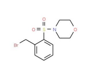 4-{[2-(Bromomethyl)phenyl]sulphonyl}morpholine (CAS 941717-06-2) - chemical structure image