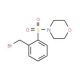 4-{[2-(Bromomethyl)phenyl]sulphonyl}morpholine (CAS 941717-06-2) - chemical structure image