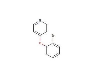 4-(2-bromophenoxy)pyridine (CAS 33399-23-4) - chemical structure image