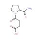4-(2-Carbamoyl-pyrrolidin-1-yl)-4-oxo-butyric acid - chemical structure image