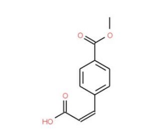 4-(2-Carboxy-vinyl)-benzoic acid methyl ester (CAS 19473-96-2) - chemical structure image