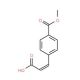 4-(2-Carboxy-vinyl)-benzoic acid methyl ester (CAS 19473-96-2) - chemical structure image