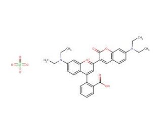 4-(2-Carboxyphenyl)-7-diethylamino-2-(7-diethylamino-2-oxochroman-3-yl)-chromylium perchlorate (CAS 168206-21-1) - chemical s