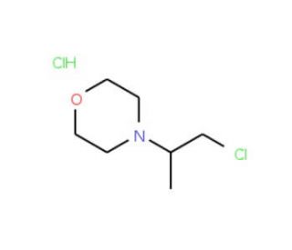 4-(2-Chloro-1-methylethyl)morpholine hydrochloride - chemical structure image