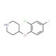 4-(2-Chloro-4-fluorophenoxy)piperidine - chemical structure image