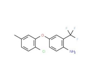 4-(2-Chloro-5-methylphenoxy)-2-(trifluoromethyl)-phenylamine - chemical structure image